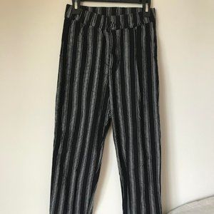 Striped stretchy pants
